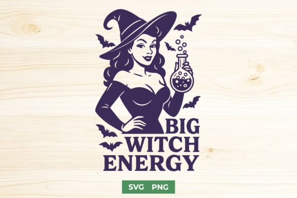 Big Witch Energy SVG Retro Halloween Review