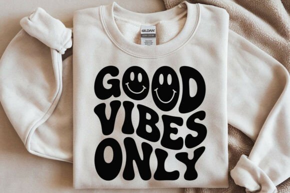 Good Vibes Only SVG Retro Happy Face Svg