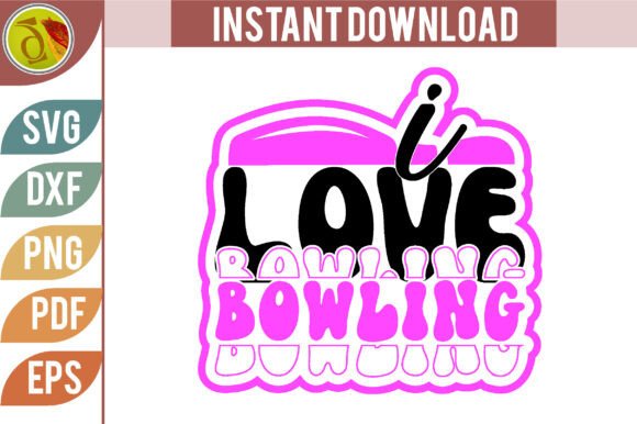 I Love Bowling SVG Retro Review