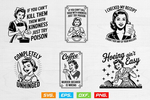 Retro Housewife Svg Bundle Review