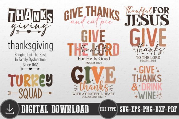 Retro Thanksgiving SVG Bundle Cut File Review