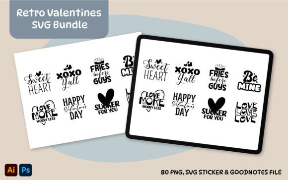 Retro Valentine SVG, TOS_338 Design Review