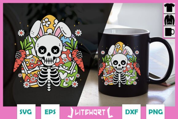 Skeleton Easter Day Retro Happy SVG Review