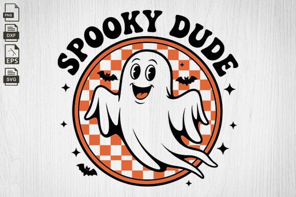 Spooky Dude Svg, Retro Halloween, Kids